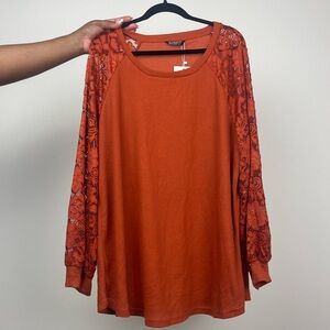 BloomChic Lace Long Sleeve Top